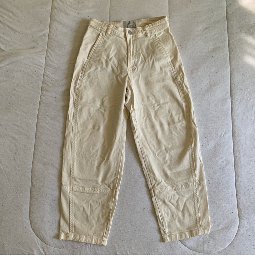 Everlane The Utility Barrel Pants in Bone Size 2 - Picture 6 of 13